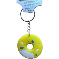 Whitehouse Leisure International Ltd Schlüsselanhänger Schlüsselanhänger Kinder Mini Anhänger keychain Donut gelb, Schlüsselanhänger Food Essen Lebensmittel Geschenk Hund Frau Herren von Whitehouse Leisure International Ltd