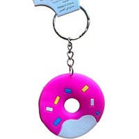 Whitehouse Leisure International Ltd Schlüsselanhänger Schlüsselanhänger Kinder Mini Anhänger keychain Donut pink, Schlüsselanhänger Food Essen Lebensmittel Geschenk Hund Frau Herren von Whitehouse Leisure International Ltd