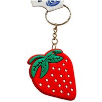 Whitehouse Leisure International Ltd Schlüsselanhänger Schlüsselanhänger Kinder Mini Anhänger keychain Erdbeere, Schlüsselanhänger Food Essen Lebensmittel Geschenk Hund Frau Herren von Whitehouse Leisure International Ltd