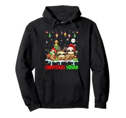 Drei Weihnachtsmann Rentier Elf Faultiere Weihnachten Tierliebhaber Kinder Pullover Hoodie von Wild Animal Christmas Costume