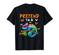 Pretend I'm A Chameleon Halloween Costume Animal Lover Kids T-Shirt von Wild Animal Halloween Costume