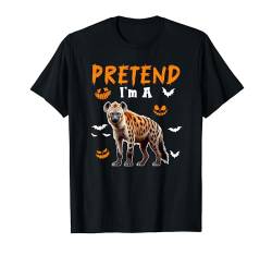 Pretend I'm A Hyena Halloween Costume Animal Lover Kids T-Shirt von Wild Animal Halloween Costume