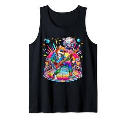 Fox Sunglasses Playing Guitar Colorful Costume Disco Tank Top von Wild Animal Vacations Costume