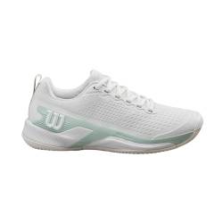 Wilson Damen Rush Pro 4.5 Tennis Shoe, White/Surf Spray/Tofu, 36 EU von Wilson