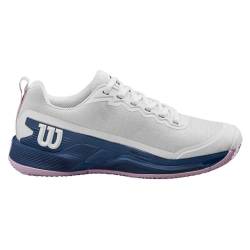 Wilson Herren Rush Pro 4.5 Clay Tennis Shoe, White/Ensign Blue/Pirouette, 38 2/3 EU von Wilson