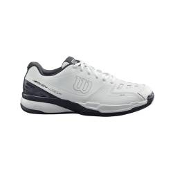 Wilson Unisex Rush Comp LTR Tennis Shoe, White/White/Ebony, 41 1/3 EU von Wilson