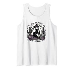 All My Hexes Live In Texas Mythic Halloween Hexenkostüm Tank Top von Witchy Halloween Costume & Halloween Party Gift