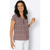 Witt Damen Bluse, rotbraun-ecru-bedruckt von Witt