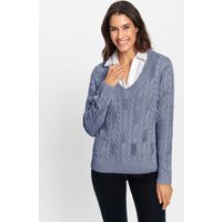 Witt Damen Pullover, taubenblau von Witt