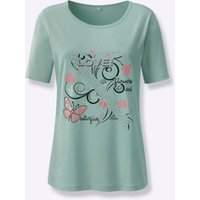 Witt Damen T-Shirt mit Schmetterlings-Druck, kalkmint von Witt