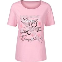 Witt Damen T-Shirt mit Schmetterlings-Druck, rosé von Witt