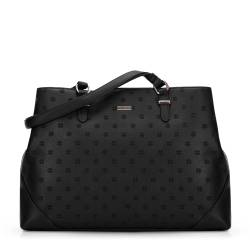 Wittchen Damen Shopper Tasche Mit Laptopfach Schwarz Young Kunstleder von Wittchen