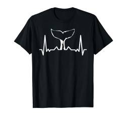 Whale Heartbeat Funny Whale Watching T-Shirt von Witzige Wale Geschenke Wal Outfit Walbeobachtung