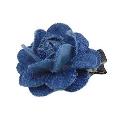 Einzigartige gewaschene Denim-Stirnbänder für Damen, Haarspange mit Rosenform, Stirnband für Mädchen, Waschen des Gesichts, Sport von Woedpez