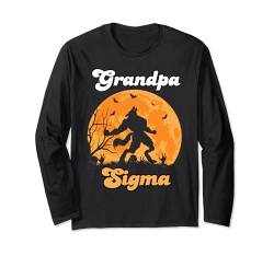 Wolf Grandpa Sigma Matching Tribe Campingpaket zum Vatertag Langarmshirt von Wolf Family Tees