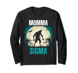 Wolf Mama Sigma Match Family Tribe Wolves Moon Ehefrau Mama Mama Langarmshirt von Wolf Family Tees