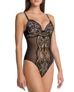 Wolford Damen Figurformender PU-Body Shapewear Bodysuit, Schwarz, M Cup B von Wolford