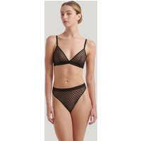 Wolford - Sheer Logo Triangle Bra, Frau, black, Größe: XL von Wolford