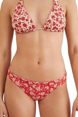 Women'secret Damen Wendbarer Bikinihose mit Blumenmuster in 2 Tönen Dessous, Bedruckt rot, 36 von Women'secret