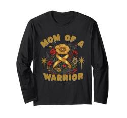 Mom Of A Warrior Gold, Bewusstsein für Krebs im Kindesalter, Frauen Langarmshirt von WomenGalaxy