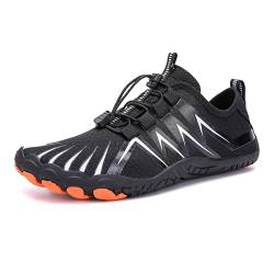 Wondamo Wasserschuhe Badeschuhe Damen Herren Atmungsaktiv Leicht Sommer Schwimmschuhe Aquaschuhe Schnell Trocknen Strandschuhe mit rutschfest Sohle，EU36 von Wondamo