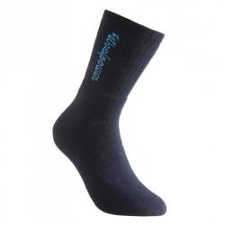 Woolpower - Sport Socks 400 Logo - Wandersocken Gr 40-44 blau/schwarz von Woolpower