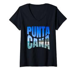 Damen Punta Cana T-Shirt mit V-Ausschnitt von World's Best Cities