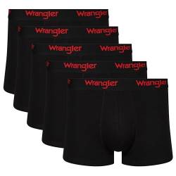 WRANGLER Herren Men's Boxer Shorts in Black Boxershorts, S von Wrangler