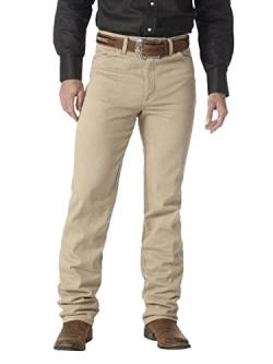 Wrangler Herren Slim Fit Cowboy-Schnitt Jeans, Vorgewaschene Bräune, 35W / 30L von Wrangler