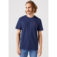 Wrangler Kurzarmshirt mit Logostickerei auf der Brust von Wrangler