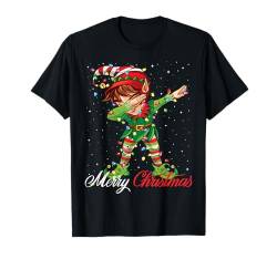 Dabbing Elf Merry Christmas Lights Weihnachtsmütze Xmas T-Shirt von Wrapped with Christmas Lights Merry Christmas