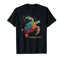 Wrightsville Beach North Carolina NC Surfen Meeresschildkröte T-Shirt von Wrightsville Beach North Carolina Vintage Apparel