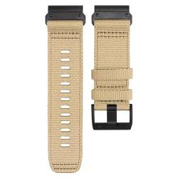 Wtukmo Quick Fit 22 mm 26 mm geflochtenes Canvas-Smartwatch-Armband, für Garmin Epix Gen 2 Fenix 7X 7 6X 6 Pro 5 5X Plus Armbänder, 26 mm, Achat von Wtukmo