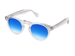 X-LAB Sonnenbrille Mod. Hokkaido, 47 mm, Unisex-Brille (Transparent/Farbverlauf Blau) von X-LAB