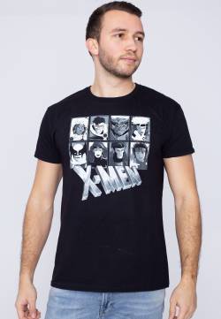 X-Men - Greyscale - T-Shirt - Schwarz - L - 100% Baumwolle,Jersey von X-Men