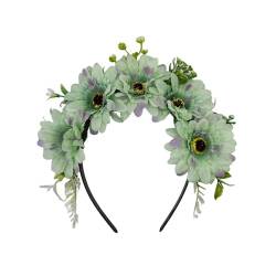 XANHOY Zarte Blume S-Haarreif Hot Day Frühling Stirnband Hochzeit Party Braut Bohemian Stil Styling Blume Stirnband von XANHOY