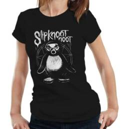 Slipknoot Noot Tshirt Fitted Ladies - Metal Rock Music Gothic Funny Parody BlackSmall von XDCERE