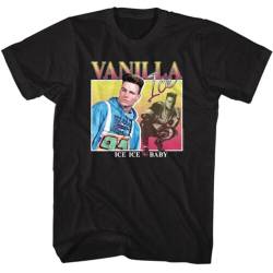 Vanilla Ice T-Shirt New Adult Vertical Square Vanilla Rap Hip-Hop Black BlackLarge von XDCERE