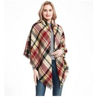 XDeer Modeschal Damen Schal Kariert übergroßer,XLDeckenschal Poncho Qualität, Winterschal Damen mit Fransen Halstuch Geschenk für Frauen von XDeer