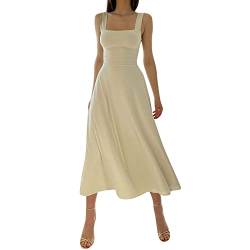 Abendkleid Damen Lang Bandeau Cocktailkleid Damen Träger Maxikleid Damen Elegant Einfarbig Kleider Für Hochzeitsgäste A Linie Festliches Kleid Damen Hohe Taille Schöne Kleider Luftig von XIADUOBAAN