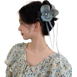 Haarklammer für Damen, künstliche Blume, Haarspange, Bananenklammer, Haarklammer, Haarspangen, dekorative Haarspange von XIAHIOPT