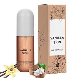 50 Ml Vanilla Skin Eau De Parfums, Körper- Und Haarduftnebel, Vvanille Parfüm, Vanille-Körperspray, Parfümöl Damen, Vanilla Skin Body Mist, Lang Anhaltender Haut-Körpernebel von XIAOXIAOYU