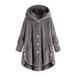 XIAOYUER Übergroße Sherpa Hoodie Sweatshirt Plüsch, Weiche Warme Riesen Hoodie Fronttasche Giant Plüsch Pullover Decke mit Kapuze for Erwachsene Männer Frauen Teenager-Studenten von XIAOYUER