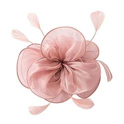 XINGLIDA Fascinator für Damen, Derby, Pillbox, Cocktail, Teeparty, Stirnband, Feder-Fascinator, Blumen-Fascinator, Hut (Stück#) von XINGLIDA