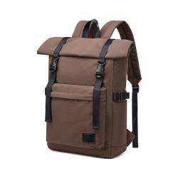 XINYASEE Herren Damen Rucksack,groß Laptop Rucksack 15,6 Zoll, Wasserdichter Rollrucksack Rucksäcke Schulrucksack für Uni Arbeit Reisen, Schule,tägliche Rucksack für Shopping Travel (kaffee) von XINYASEE