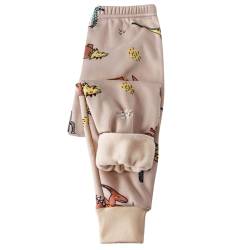 Kinder Thermohose Gefütterte Hose Winterhose Kuschel Jogginghose Thermo Leggings Elastische Taille Sporthose Warme Hosen für Jungen und Mädchen Angebote des Tages Heute Blitzangebote Khaki 5 Jahre von XINYUNZU