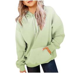 XINYUNZU Hoodie Mädchen Kapuzenpullover mit Taschen Casual Sweatshirt mit Kapuze Kinder Kleidung Kuschel Hoodie Pullover Sweatshirt Langarmshirts für 2-14 Jahre Alt Outlet Angebote Sale Grün 13 Jahre von XINYUNZU