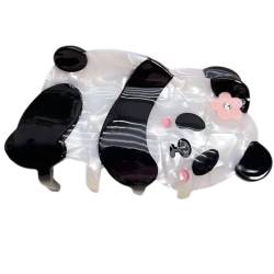 Haarklammer in Panda-Form, niedlich, rutschfest, für Pferdeschwanz, Haar-Accessoire von XINgjyxzk