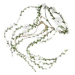 Stilvolles Blumen-Haar-Accessoire, handgefertigtes Stirnband, Ranken-Haarband, Rattan-Blume, Kopfschmuck, perfektes Geschenk für Frauen, Mädchen, Braut, Hochzeitskopfschmuck von XINgjyxzk