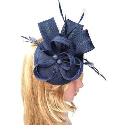 TeaParty Fascinator Mütze Haarspange Kopfbedeckung Elegantes Kirchen Stirnband von XINgjyxzk